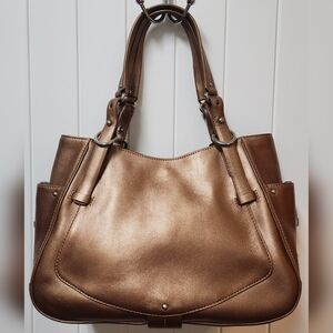 COLE HAAN Alexa SUO5 Copper Leather Hobo Bag